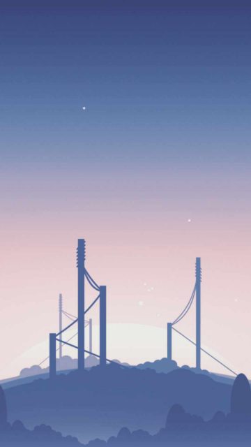 Industrial Forest iPhone Wallpaper