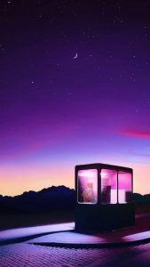 Last call at phone booth iPhone Wallpaper