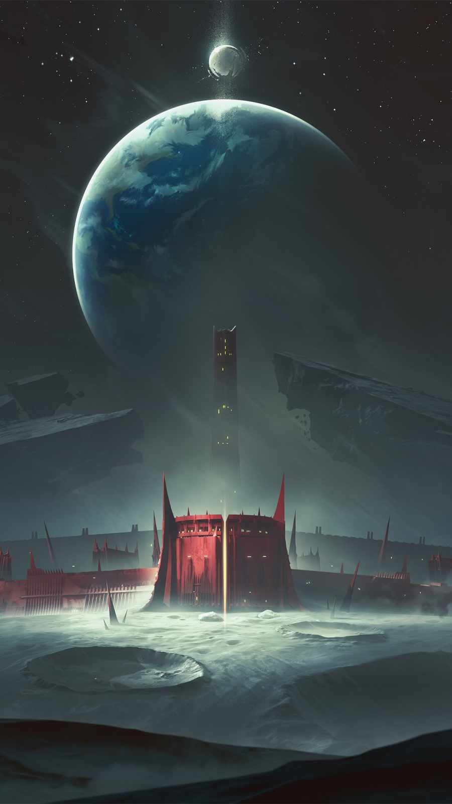 Moon Fortress iPhone Wallpaper