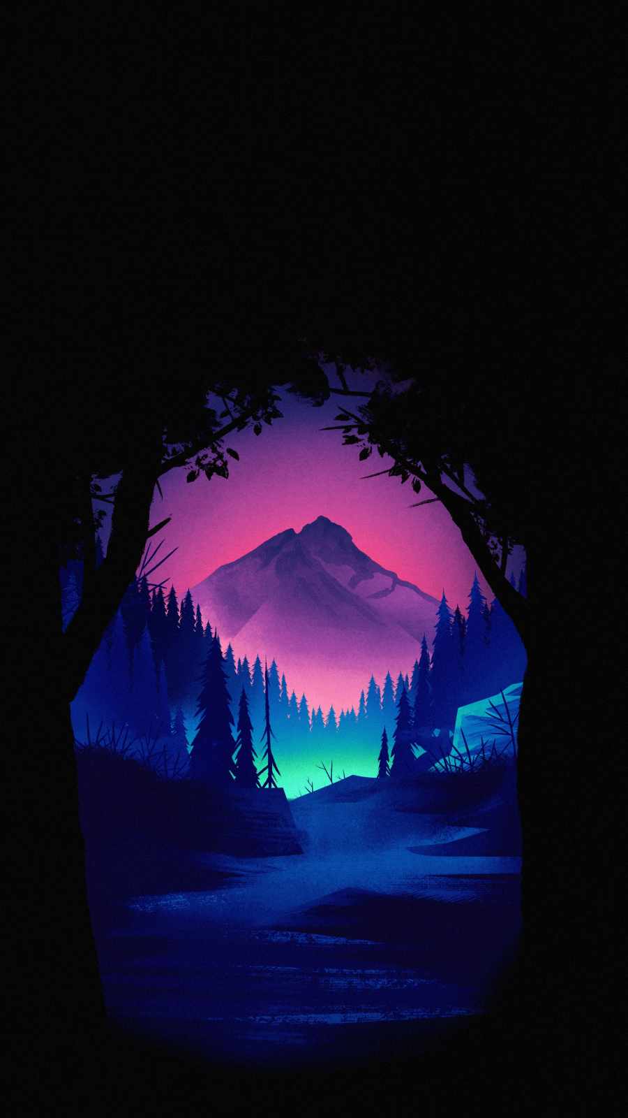 Neon Forest iPhone Wallpaper