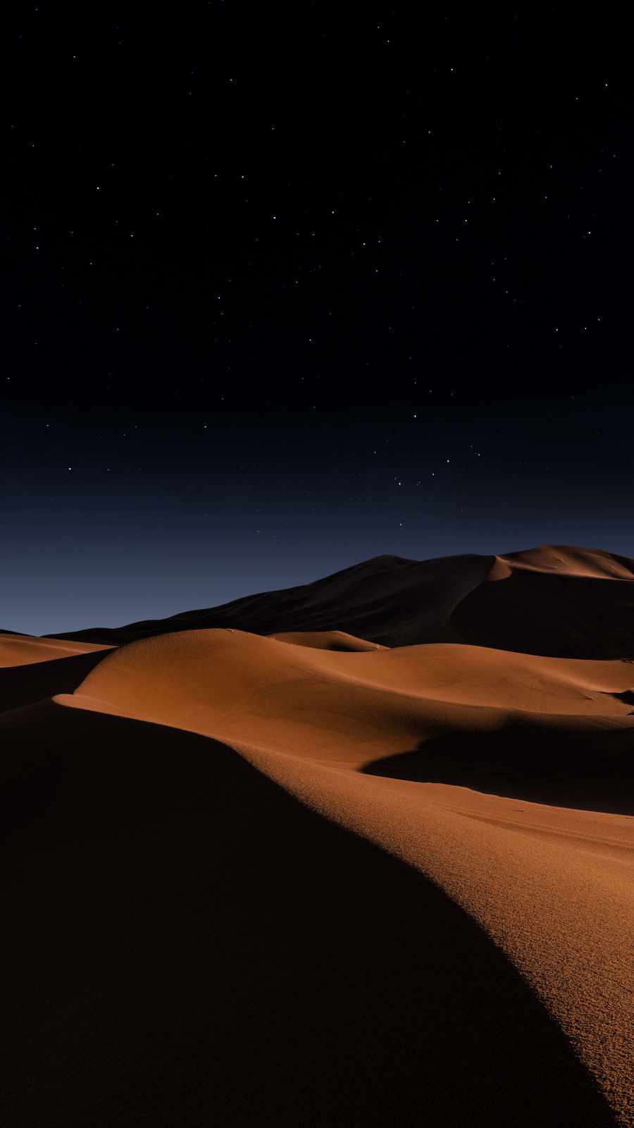 Night Desert Dunes 4K iPhone Wallpaper