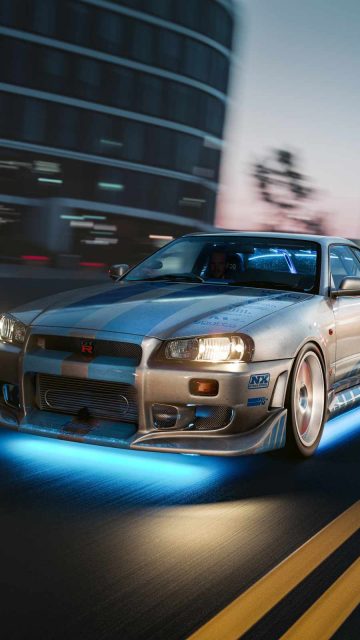 Nissan Skyline 2 Fast 2 Furious iPhone Wallpaper