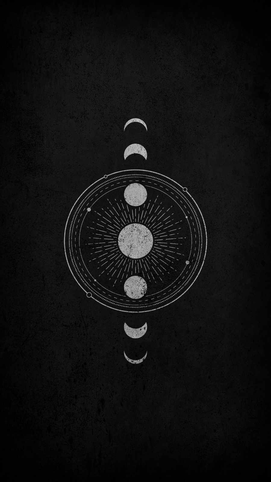 Phases of Moon iPhone Wallpaper