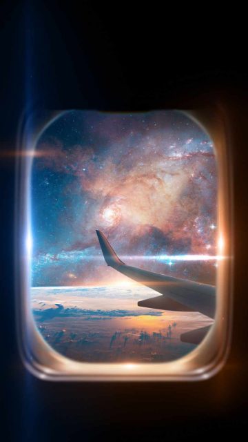 Plane Window View iPhone Wallpaper