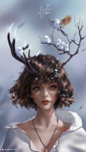 Princess of Birds iPhone Wallpaper Princess of Birds iPhone Wallpaper