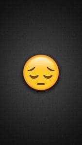 Sad Face iPhone Wallpaper