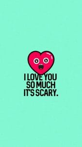 Scary love iPhone Wallpaper