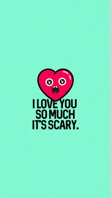 Scary love iPhone Wallpaper