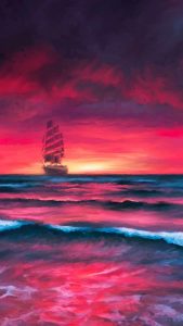 Setting Ship iPhone Wallpaper