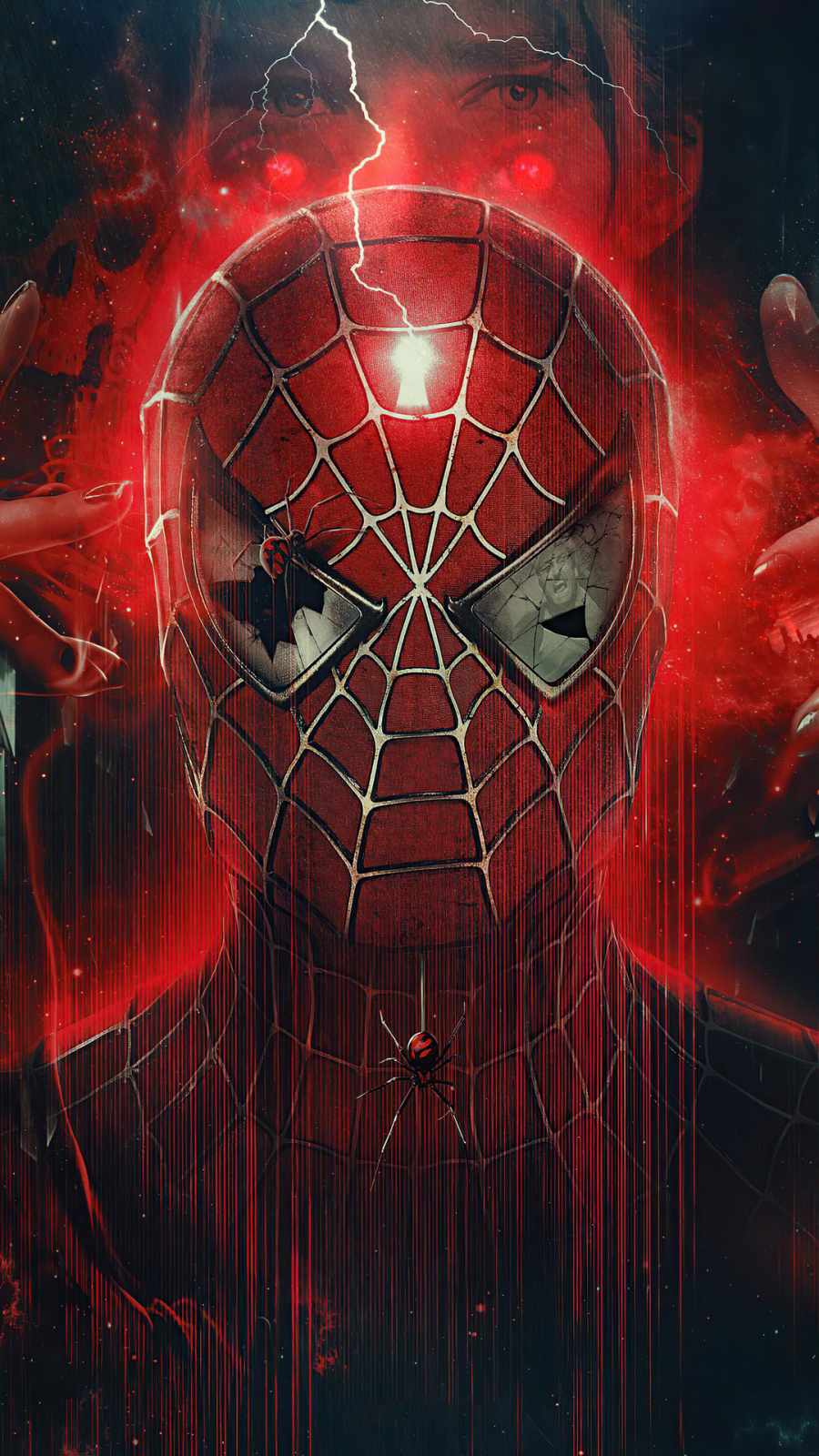 Spiderman Madness iPhone Wallpaper