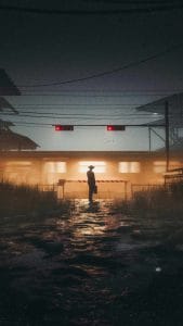 Train Crossing iPhone Wallpaper