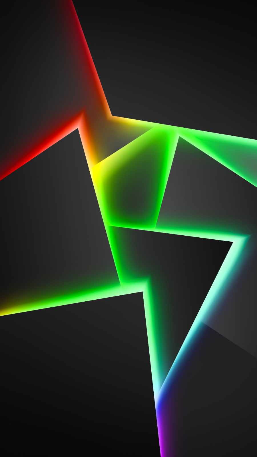 3D Neon Light iPhone 13 Wallpaper