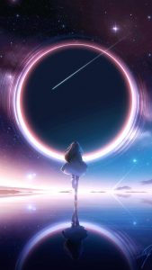 Anime World Portal iPhone 13 Wallpaper