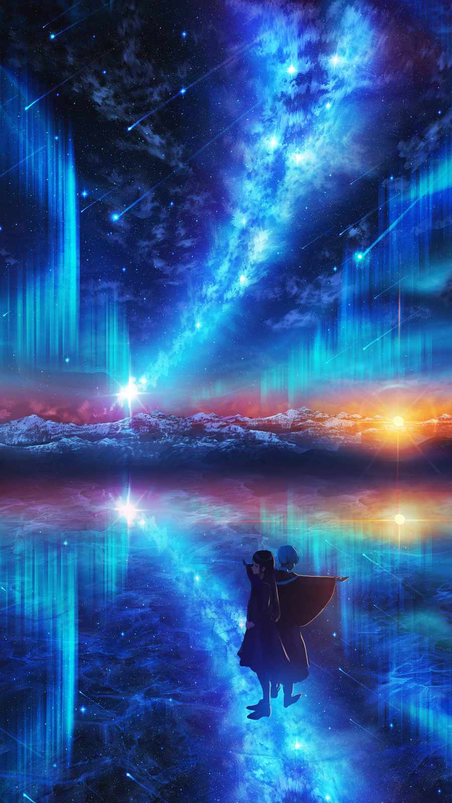 Anime World Sky iPhone 13 Wallpaper