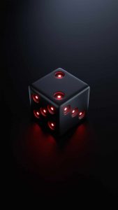 Black Dice 4K iPhone Wallpaper
