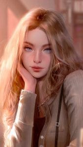 Blonde Girl 4K iPhone Wallpaper