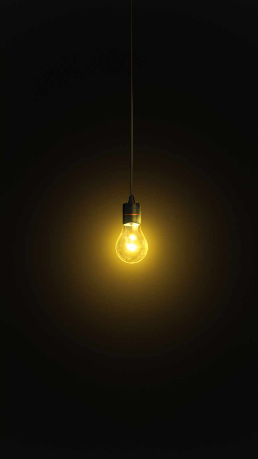 Bulb Glow iPhone Wallpaper