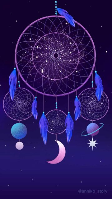 Celestial Dreamcatcher iPhone 13 Wallpaper