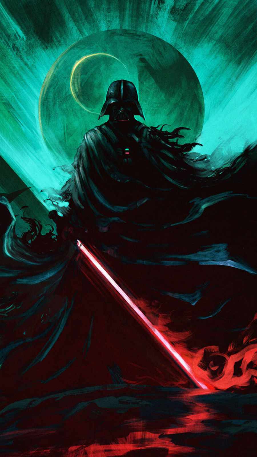 Darth Vader Art iPhone 13 Wallpaper