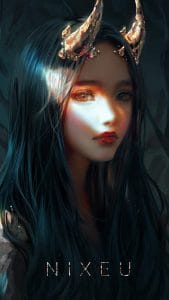 Devil Girl 4K iPhone Wallpaper