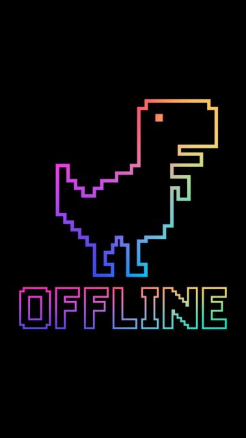 Dinosaur offline iPhone 13 Wallpaper