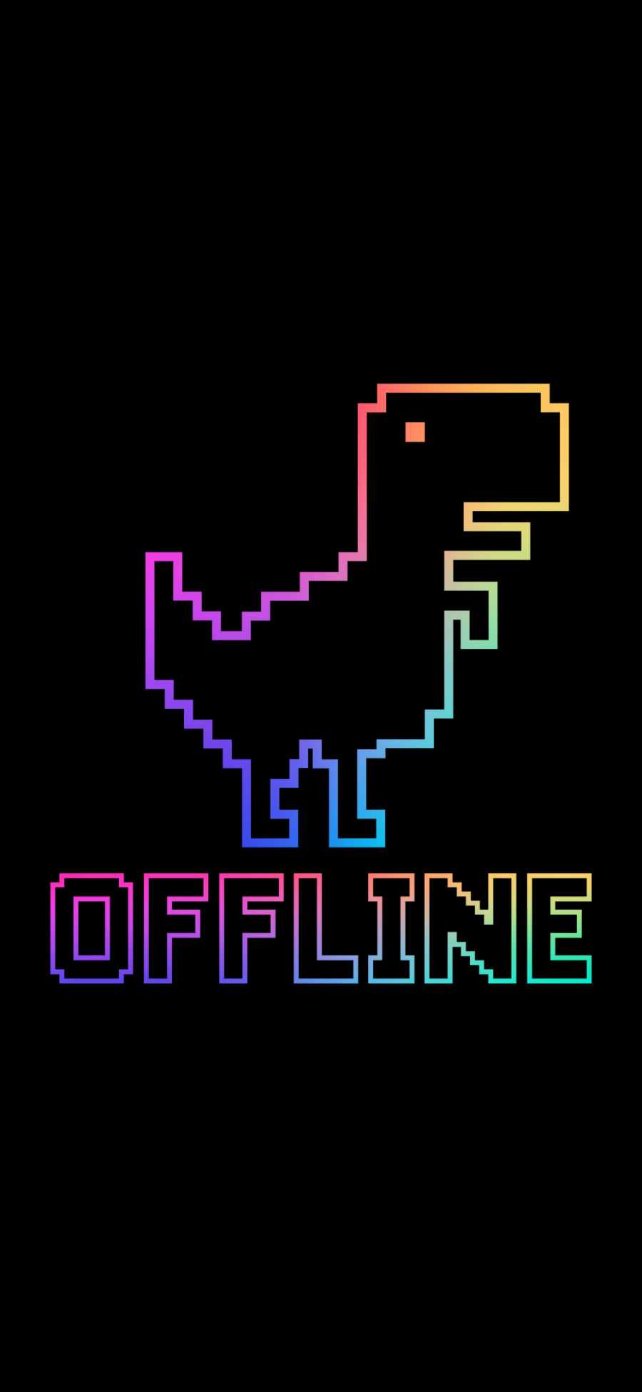 Dinosaur offline iPhone 13 Wallpaper