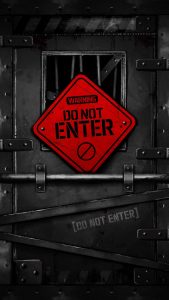 Do Not Enter iPhone 13 Wallpaper