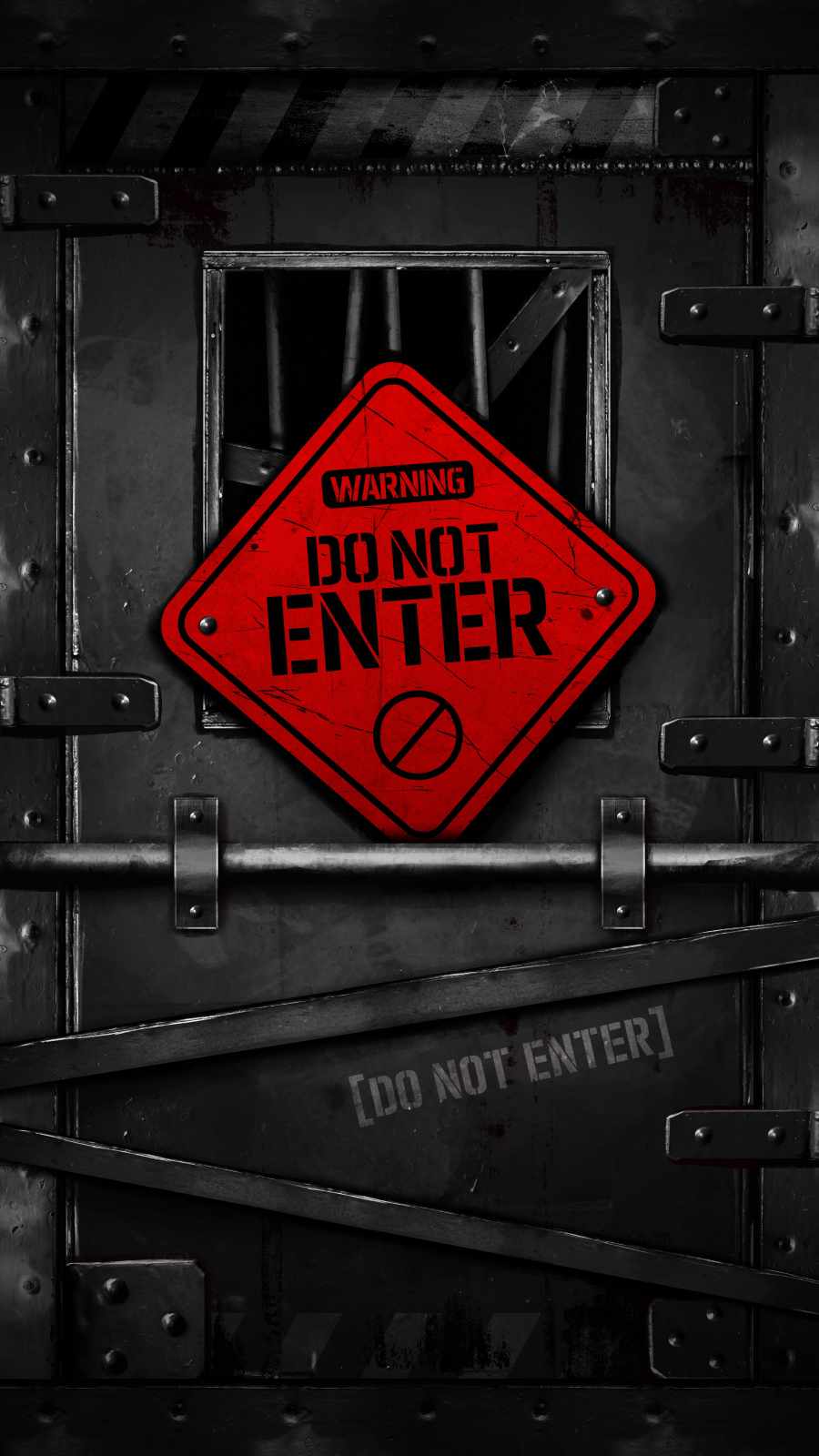 Do Not Enter iPhone 13 Wallpaper
