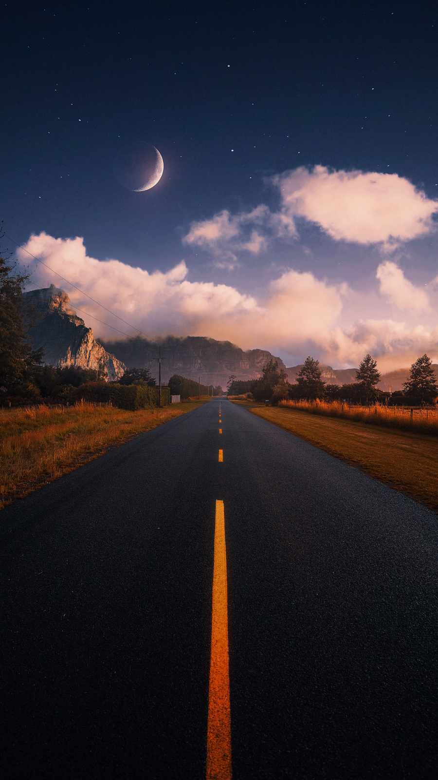 Dream Road iPhone 13 Wallpaper