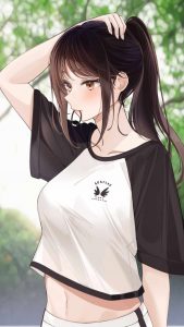 Girl Fixing Hairs iPhone Wallpaper Girl Fixing Hairs iPhone Wallpaper