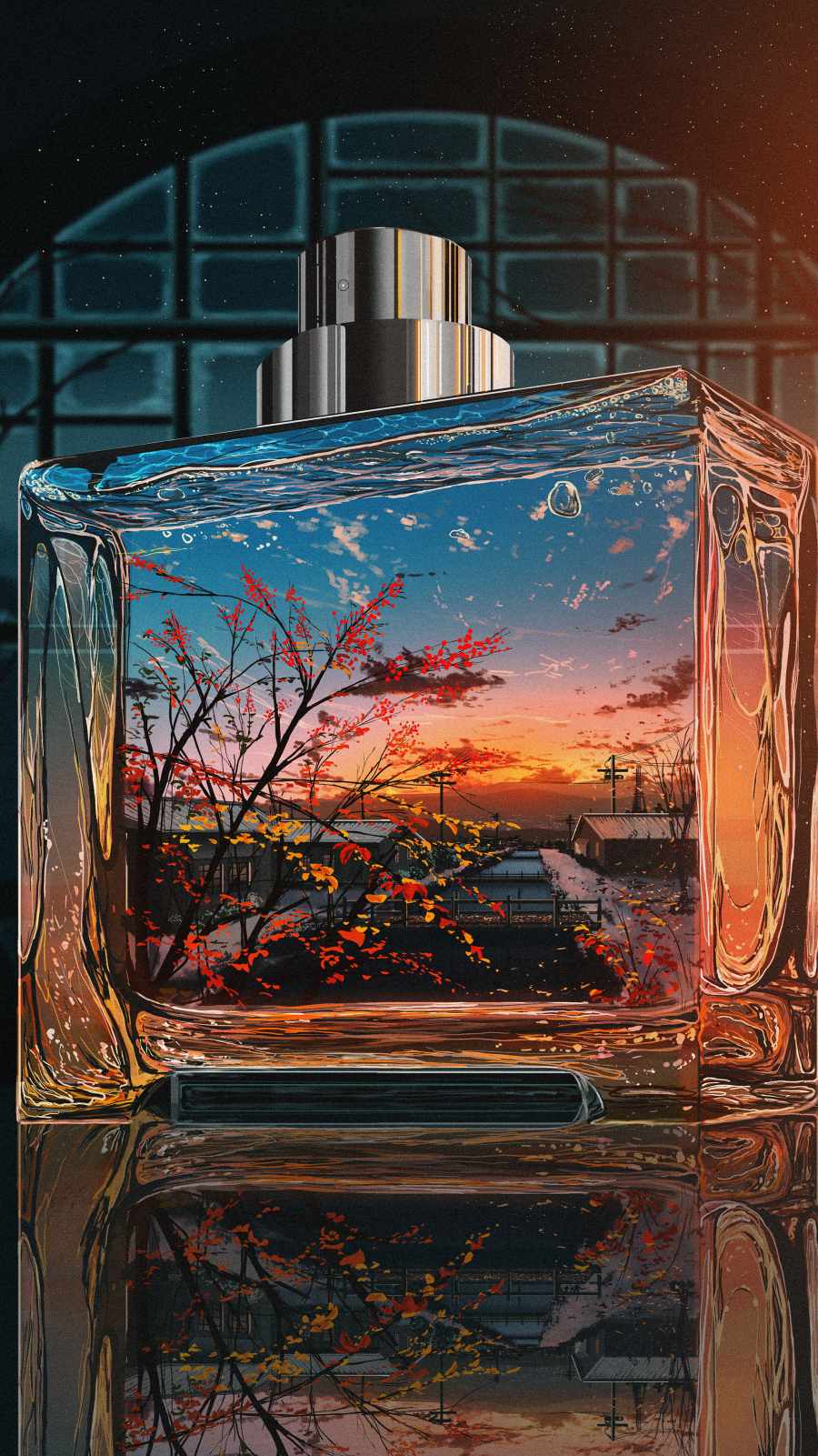 Glass World iPhone Wallpaper