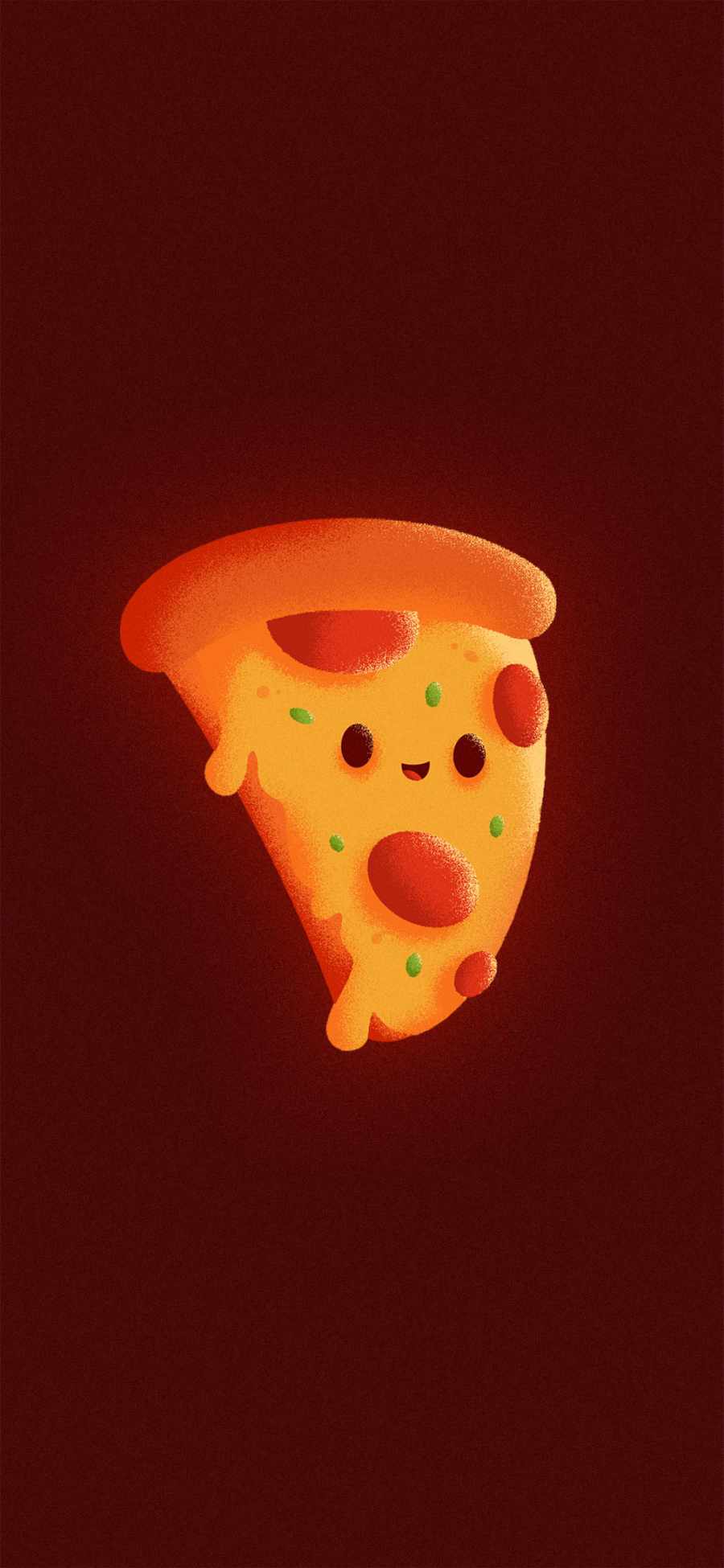 Happy Pizza iPhone 13 Wallpaper