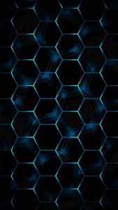 Hexagon 3D iPhone 13 Wallpaper