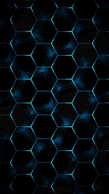 Hexagon 3D iPhone 13 Wallpaper