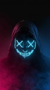 Hoodie Masked Ghost iPhone Wallpaper