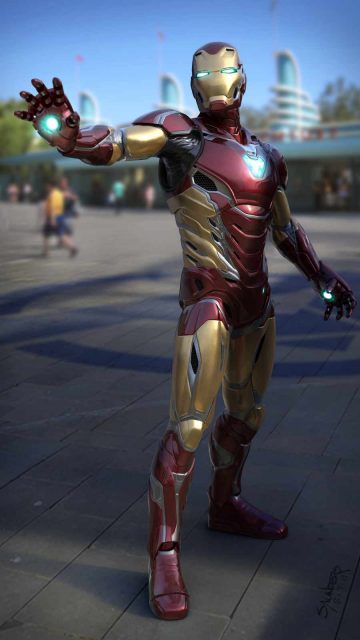 Iron Man Nano Tech Suit iPhone Wallpaper