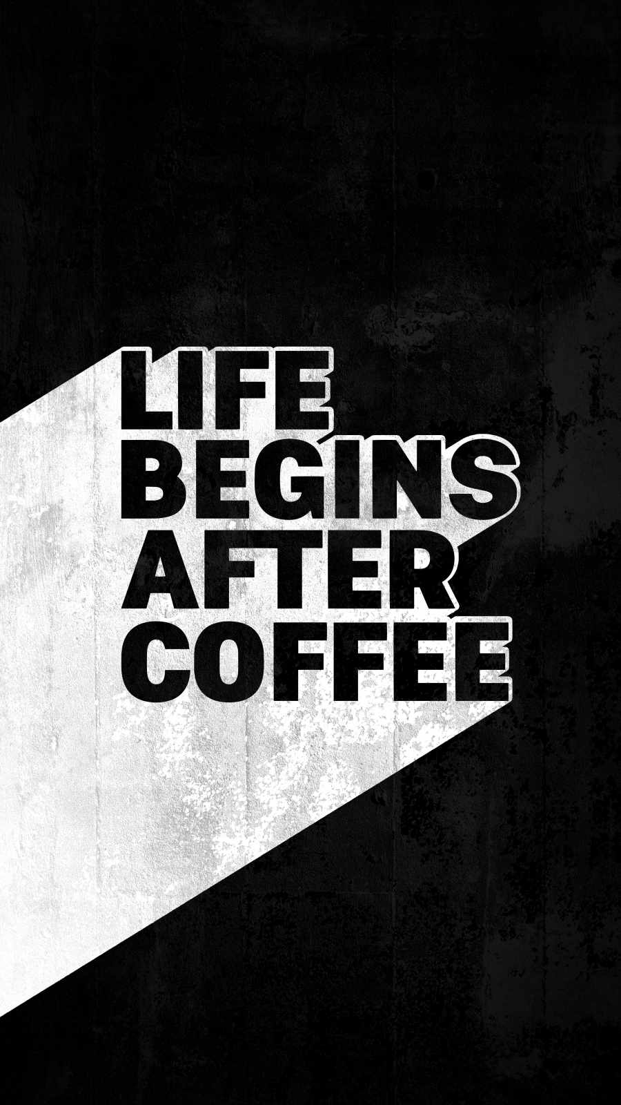 Life Begins After Coffee iPhone 13 Wallpaper