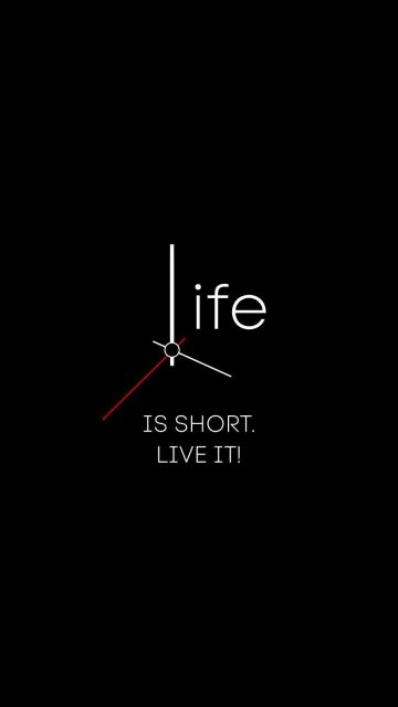 Life is Short Live It iPhone 13 Wallpaper