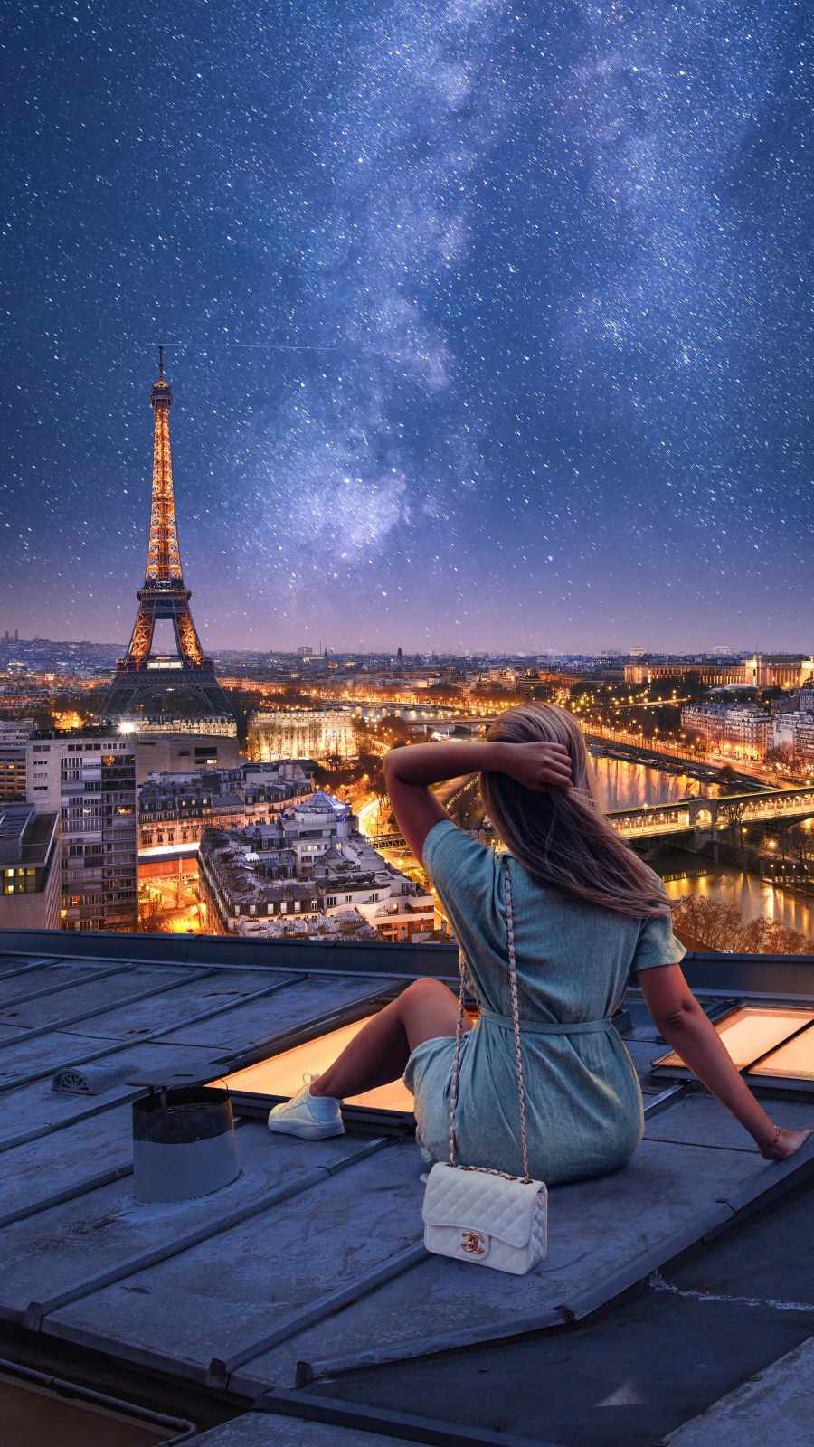 Lights in Paris 4K iPhone Wallpaper