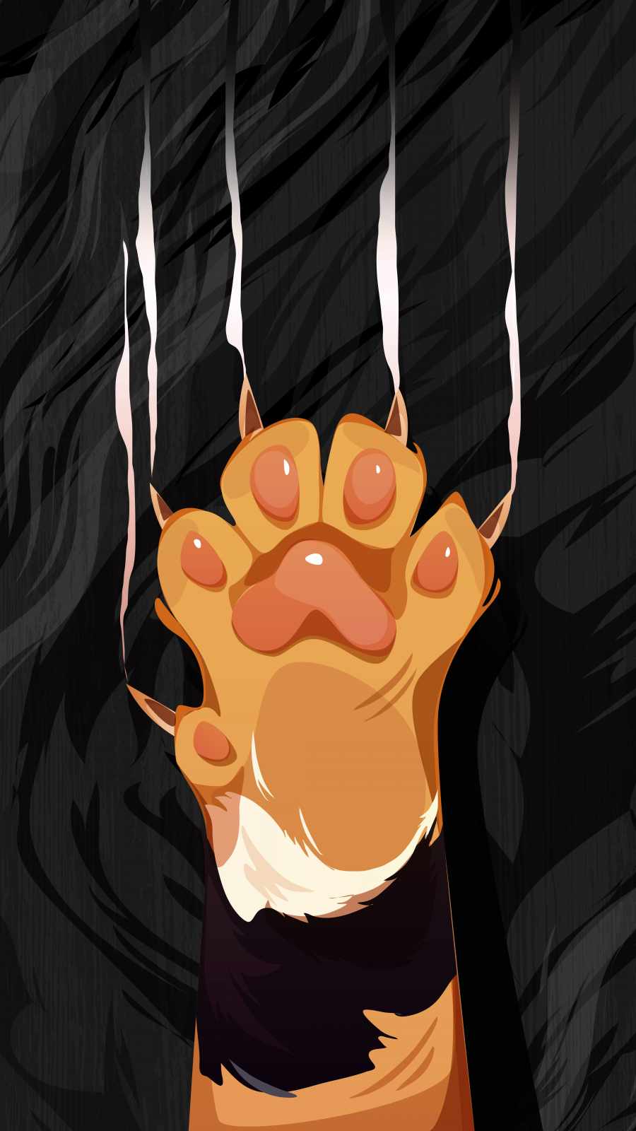 Lion Paw Cute iPhone Wallpaper
