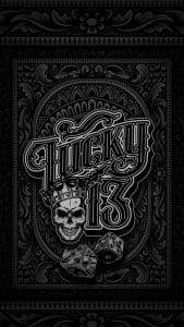 Lucky 13 HD iPhone Wallpaper