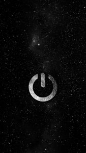 Moon Power Button iPhone Wallpaper