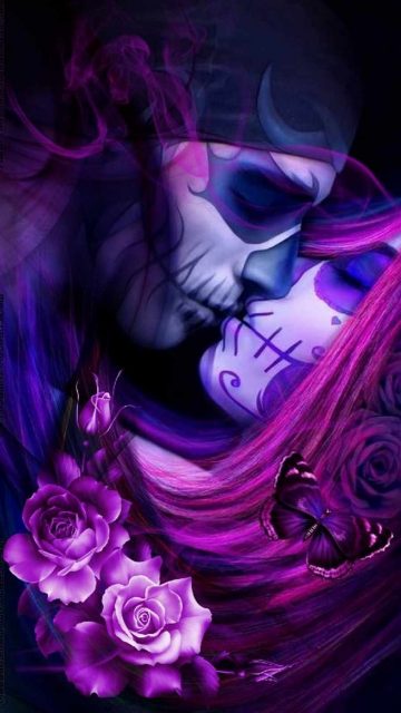 Muerta Lovers iPhone Wallpaper