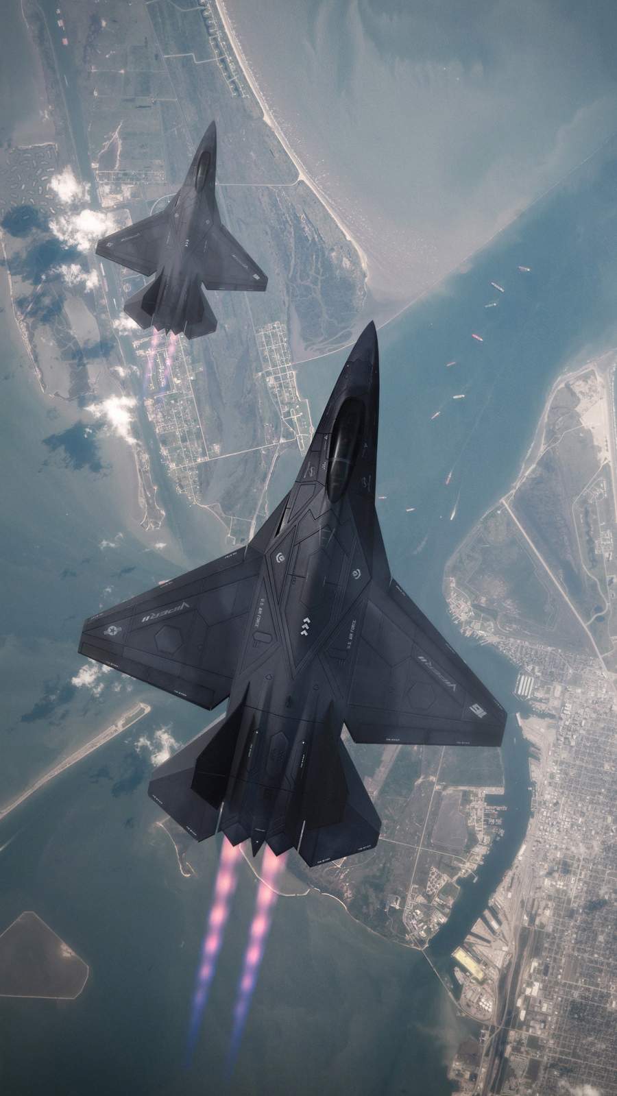 Next Gen Fighter Jet iPhone Wallpaper