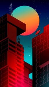 Night Towers HD iPhone Wallpaper