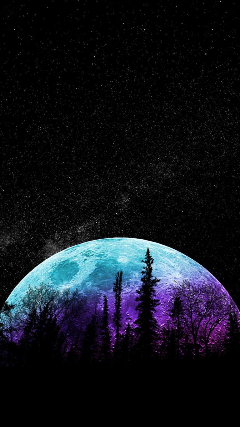 Night moon 4K iPhone Wallpaper - iPhone Wallpapers