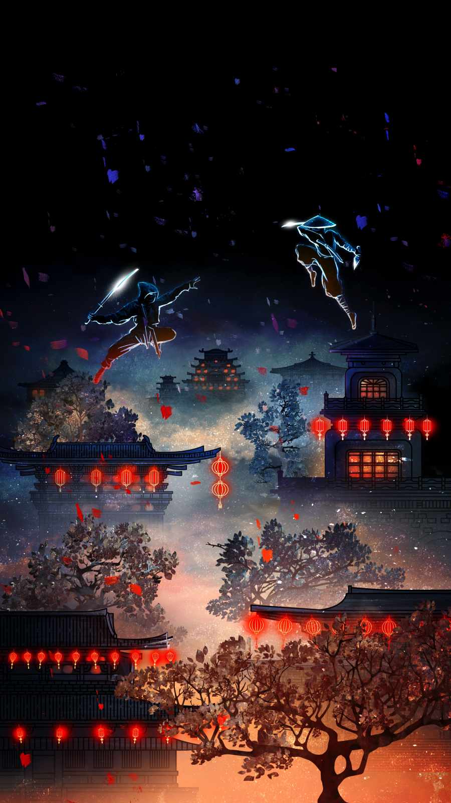 Ninja Fight iPhone Wallpaper