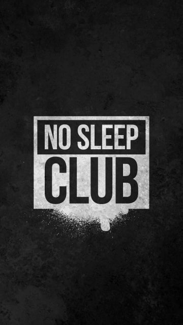 No Sleep Club iPhone Wallpaper