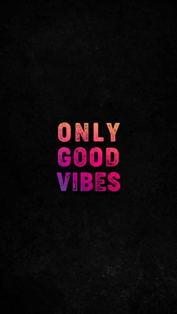 Only Good Vibes iPhone Wallpaper