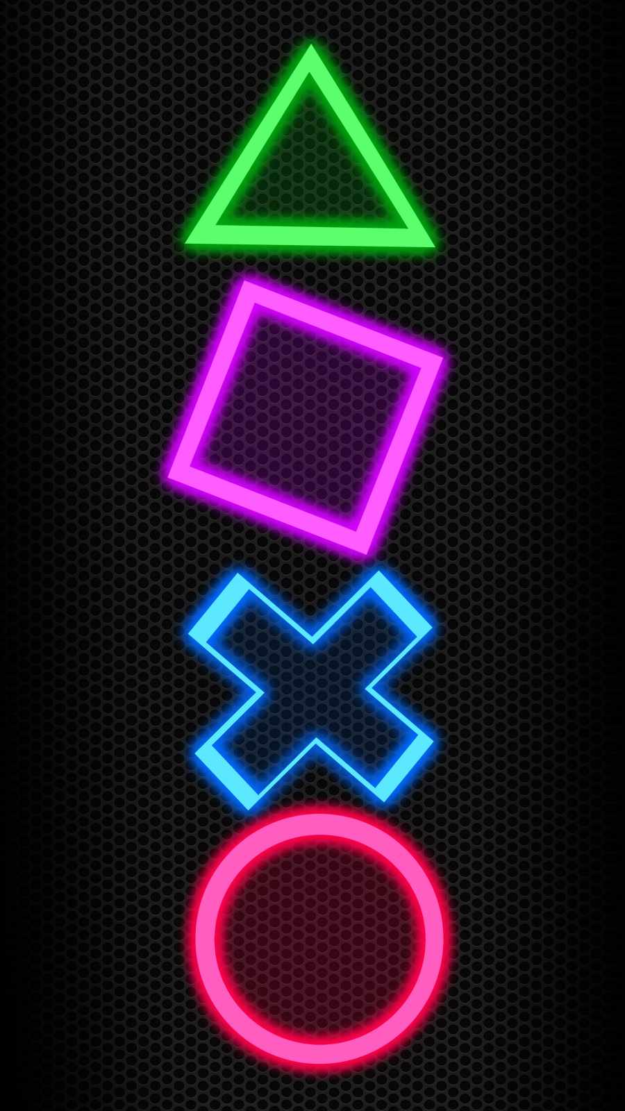 Playstation Neon iPhone 13 Wallpaper